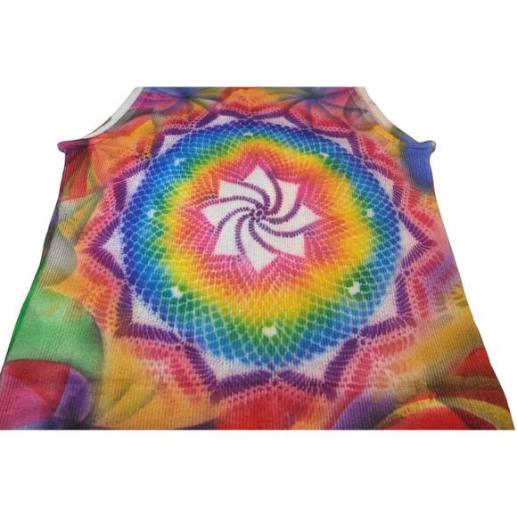 The Beatles 1990's Tie Dye Style Tank Top Shirt Rare - The Beatles Shirt Size 14 - Picture 3 of 10